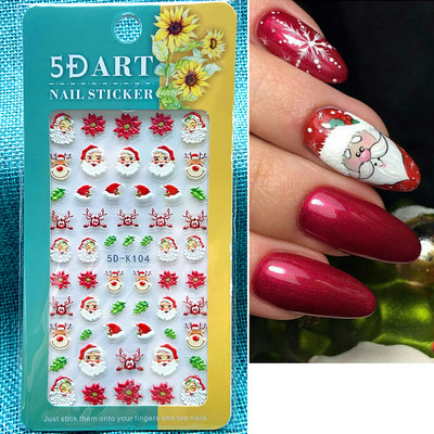 3D sniegpārsliņu nagu uzlīmes balti Ziemassvētku dizaini nagu mākslas uzlīmes Ģeometriskās līnijas Jaunais gads ziemas želeja folijas slīdņi Dekorācijas