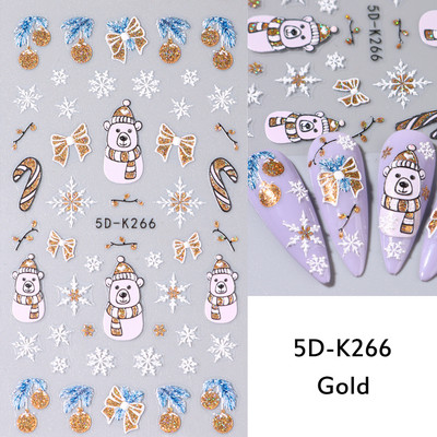 3D sniegpārsliņu nagu uzlīmes balti Ziemassvētku dizaini nagu mākslas uzlīmes Ģeometriskās līnijas Jaunais gads ziemas želeja folijas slīdņi Dekorācijas