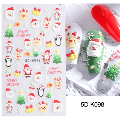 3D sniegpārsliņu nagu uzlīmes balti Ziemassvētku dizaini nagu mākslas uzlīmes Ģeometriskās līnijas Jaunais gads ziemas želeja folijas slīdņi Dekorācijas