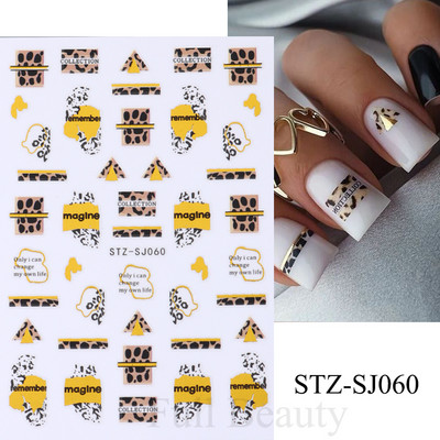 Desen animat 3D drăguț pisică unghii autocolante pentru copii Kawaii cățeluș câine graffiti animale serie noua nail art tatuaj design manichiură decal