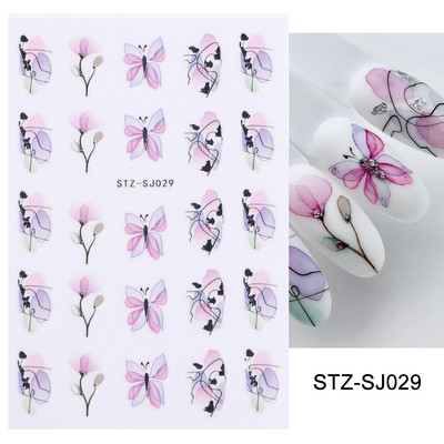 Desen animat 3D drăguț pisică unghii autocolante pentru copii Kawaii cățeluș câine graffiti animale serie noua nail art tatuaj design manichiură decal