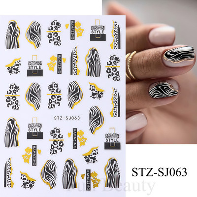 Desen animat 3D drăguț pisică unghii autocolante pentru copii Kawaii cățeluș câine graffiti animale serie noua nail art tatuaj design manichiură decal