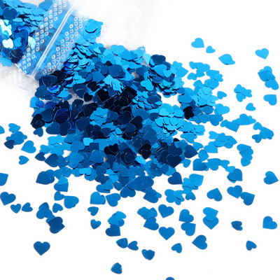 Dimensiune amestecă Love Heart Glitter Paiete Brelocuri pentru unghii Design Roșu Negru Fulgi în formă de inimioare Accesorii pentru unghii Ornamente de Valentines