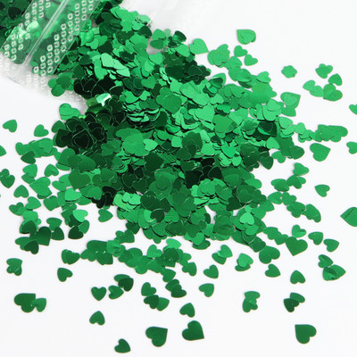 Dimensiune amestecă Love Heart Glitter Paiete Brelocuri pentru unghii Design Roșu Negru Fulgi în formă de inimioare Accesorii pentru unghii Ornamente de Valentines