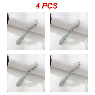 1 ~ 4 gab pēdas vīle nerūsējošā tērauda pēdu rasp ar plastmasas rokturi Callus Dead Skin noņemšanas līdzeklis pedikīra rīks pēdu kopšanas rīks