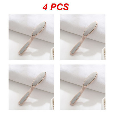 1 ~ 4 gab pēdas vīle nerūsējošā tērauda pēdu rasp ar plastmasas rokturi Callus Dead Skin noņemšanas līdzeklis pedikīra rīks pēdu kopšanas rīks