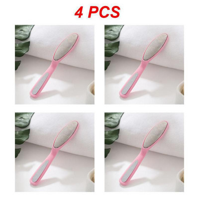 1 ~ 4 gab pēdas vīle nerūsējošā tērauda pēdu rasp ar plastmasas rokturi Callus Dead Skin noņemšanas līdzeklis pedikīra rīks pēdu kopšanas rīks