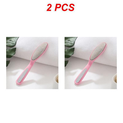 1 ~ 4 gab pēdas vīle nerūsējošā tērauda pēdu rasp ar plastmasas rokturi Callus Dead Skin noņemšanas līdzeklis pedikīra rīks pēdu kopšanas rīks