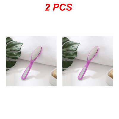 1 ~ 4 gab pēdas vīle nerūsējošā tērauda pēdu rasp ar plastmasas rokturi Callus Dead Skin noņemšanas līdzeklis pedikīra rīks pēdu kopšanas rīks