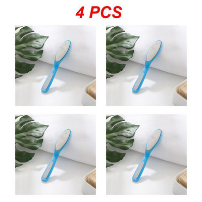 1 ~ 4 gab pēdas vīle nerūsējošā tērauda pēdu rasp ar plastmasas rokturi Callus Dead Skin noņemšanas līdzeklis pedikīra rīks pēdu kopšanas rīks