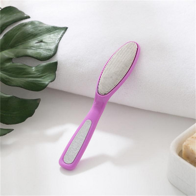 1 ~ 4 gab pēdas vīle nerūsējošā tērauda pēdu rasp ar plastmasas rokturi Callus Dead Skin noņemšanas līdzeklis pedikīra rīks pēdu kopšanas rīks