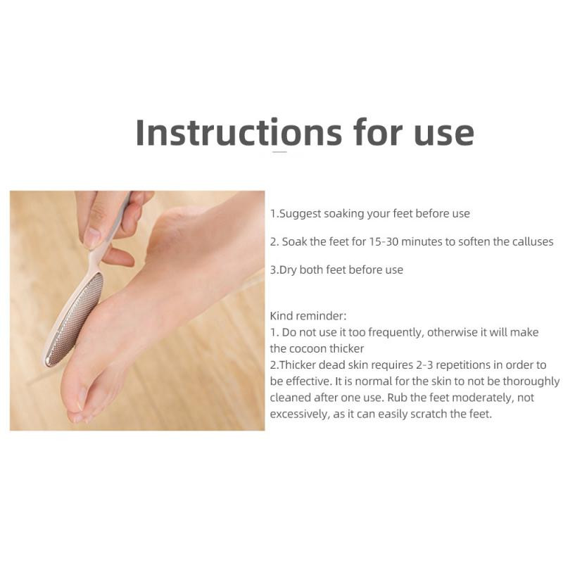 1 ~ 4 gab pēdas vīle nerūsējošā tērauda pēdu rasp ar plastmasas rokturi Callus Dead Skin noņemšanas līdzeklis pedikīra rīks pēdu kopšanas rīks