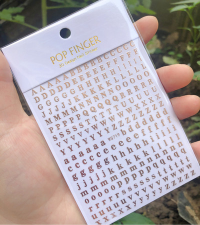 1 buc. autocolante pentru unghii cu alfabet englezesc nou, multicolor, reflectorizant cu laser, glisor pentru unghii, text rece, kit pentru unghii