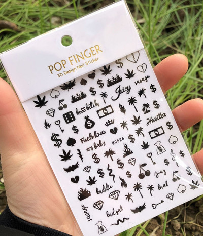 1 buc. autocolante pentru unghii cu alfabet englezesc nou, multicolor, reflectorizant cu laser, glisor pentru unghii, text rece, kit pentru unghii