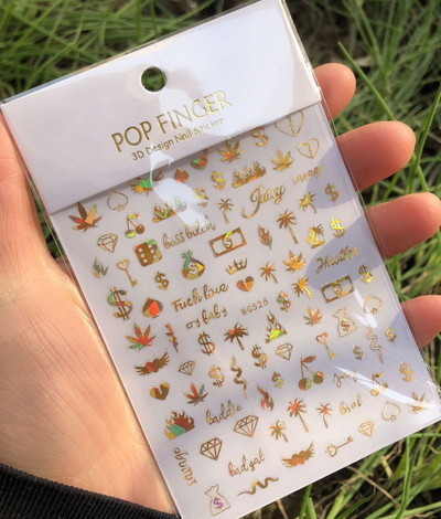 1 buc. autocolante pentru unghii cu alfabet englezesc nou, multicolor, reflectorizant cu laser, glisor pentru unghii, text rece, kit pentru unghii