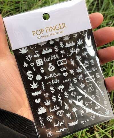 1 buc. autocolante pentru unghii cu alfabet englezesc nou, multicolor, reflectorizant cu laser, glisor pentru unghii, text rece, kit pentru unghii