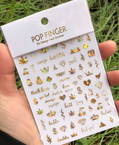 1 buc. autocolante pentru unghii cu alfabet englezesc nou, multicolor, reflectorizant cu laser, glisor pentru unghii, text rece, kit pentru unghii