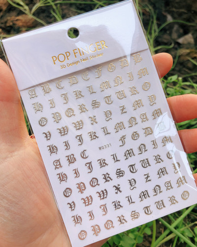 1 buc. autocolante pentru unghii cu alfabet englezesc nou, multicolor, reflectorizant cu laser, glisor pentru unghii, text rece, kit pentru unghii