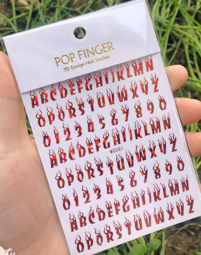 1 buc. autocolante pentru unghii cu alfabet englezesc nou, multicolor, reflectorizant cu laser, glisor pentru unghii, text rece, kit pentru unghii