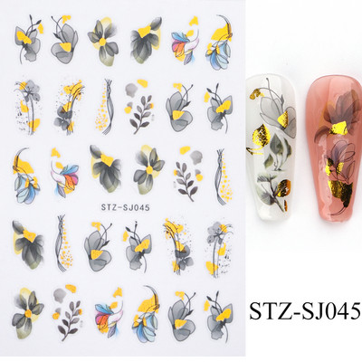 3D Kawaii dinozauru nagu uzlīmes multfilmas anime Dzīvnieki pašlīmējošā uzlīme Jauka dizaina slīdņi manikīra dekoru aksesuāri