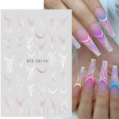 3D Kawaii dinozauru nagu uzlīmes multfilmas anime Dzīvnieki pašlīmējošā uzlīme Jauka dizaina slīdņi manikīra dekoru aksesuāri