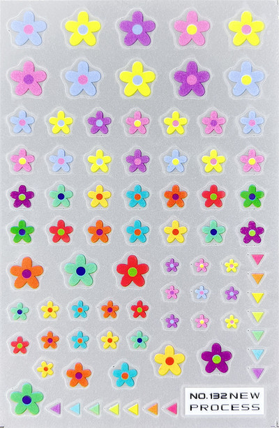 3D nagu mākslas uzlīmes Jauni īpaši plānas šampanieša krāsas ziedi zaļas lapas lipīgās slīdnes Nagu uzlīmes dekorācijas manikīram