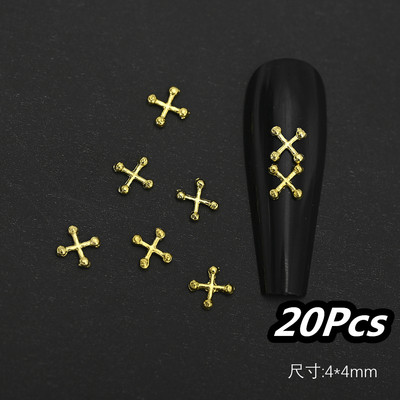 20 buc. Decor pentru unghii cu fluture goale din aliaj, 10*11 mm, auriu, argintiu, metal, farfurii pentru unghii, piese pentru fluture de Ziua Îndrăgostiților.