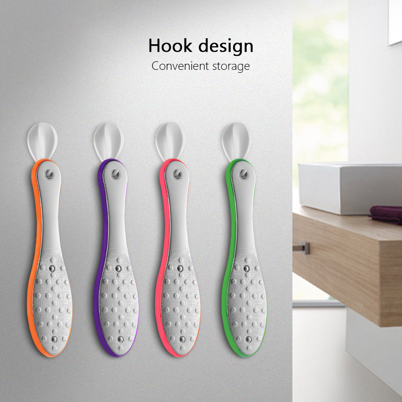 1PC Divpusējs nerūsējošā tērauda pēdu rasp asināmais pedikīra rīks pēdas vīlei Callus Dead Skin noņemšanas līdzeklis pedikīram pēdu kopšanas rīki