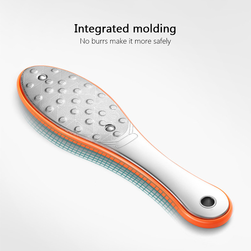 1PC Divpusējs nerūsējošā tērauda pēdu rasp asināmais pedikīra rīks pēdas vīlei Callus Dead Skin noņemšanas līdzeklis pedikīram pēdu kopšanas rīki