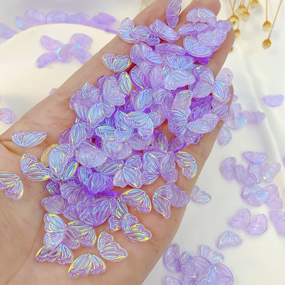 20GAB 3D nagu tauriņš pasaku rotaslietas tīmekļa slavenību šarmu sveķu urbis akrila nagu dekorēšana kalnu kristāla DIY manikīra piederumi