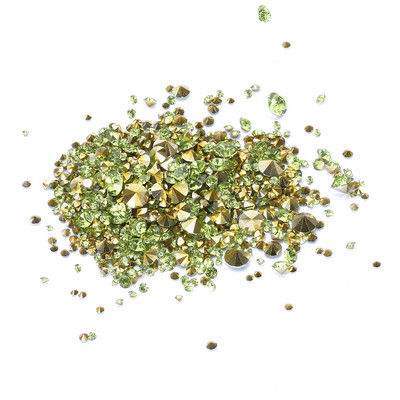 1000 gab. Jaukta izmēra un daudzu krāsu izvēles punkts Atpakaļ Sveķu Rhinestones Apaļas mirdzošas krelles rotaslietu izgatavošanai DIY piederumi