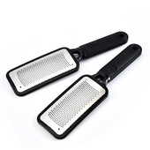 1PC crna dvostrana turpija za stopala ribež za pete za noge pedikura rašpica za uklanjanje metalni piling manikura alati za nokte profesionalni