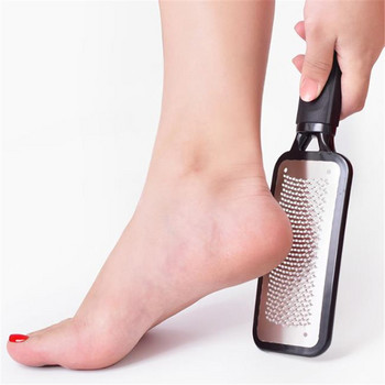 1 τμχ Μαύρος τρίφτης φτέρνας με λίμα ποδιών διπλής όψης για τα πόδια Pedicure Rasp Remover Metal Scrub Manicure Nail Tools Professional