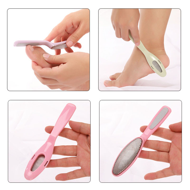 Foot Rasp Profesionāla divpusēja pēdas vīle Rasp Hard Dead Skin Callus Remover Pedikīra vīle pēdu papēžu rīve Kāju kopšanas rīki