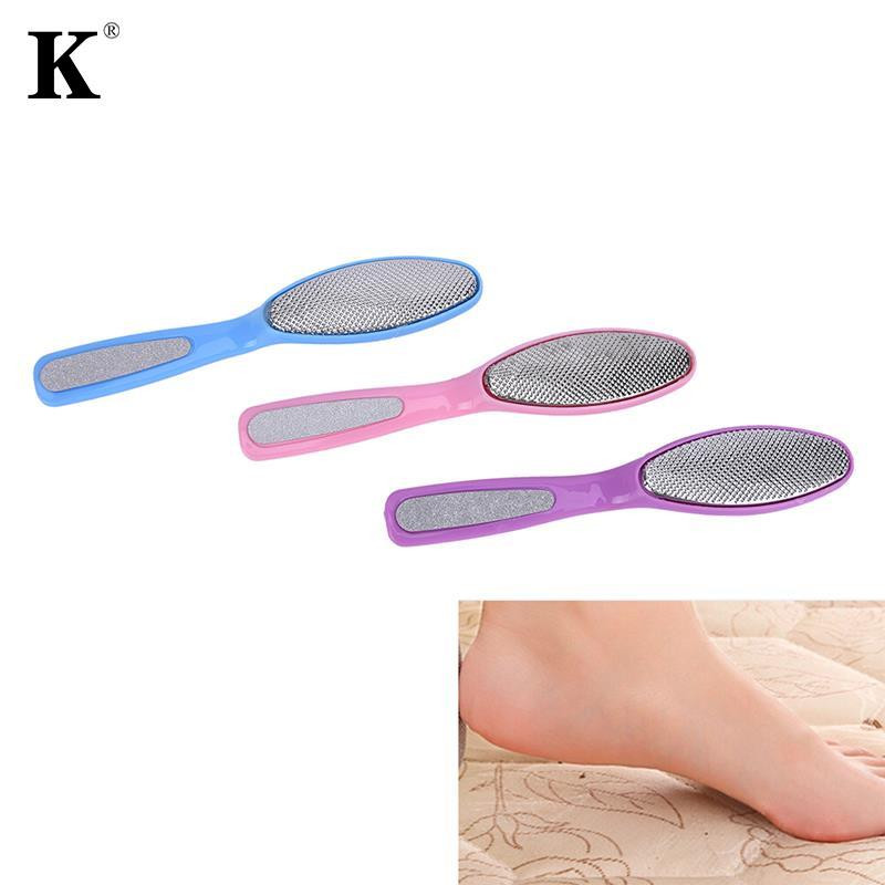 Profesionalus dildės dvipusis pėdų dilgėlinės nuospaudų šalinimo priemonė pėdoms Medinė pedikiūro trintuvė, skirta išlyginti kietą, šiurkščią, sausą, kietą odą