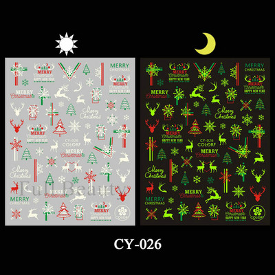 3D melna kaķa nagu uzlīme Gaismas acs spoks galvaskausa slīdņi mirdz tumsā gēla lakas uzlīmes Helovīna nagu mākslas rotājumi