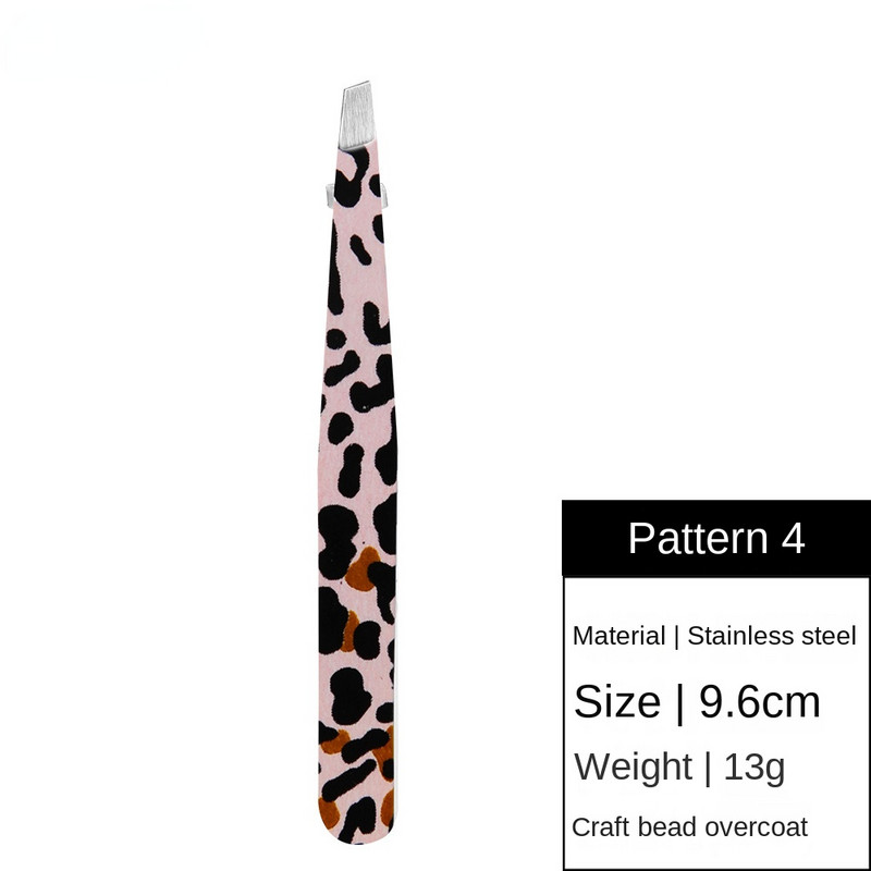 Jauns Leopard skropstu pincetes nerūsējošā tērauda supercietā pincete 3D apjoma precīzs augstas precizitātes antistatisks skropstu pieaudzēšanas klips