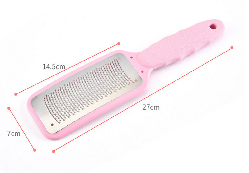 1 Gb Profesionāls nerūsējošā tērauda kauliņu noņemšanas līdzeklis pēdu vīles skrāpējamais pedikīra rīki Mirušās ādas noņemšanas līdzeklis pēdu pēdu kopšanai