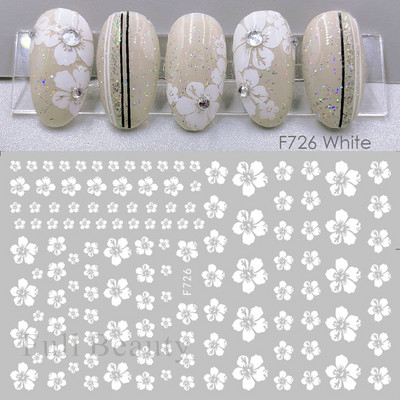 3D Laser Sakura Flower Nail Sticker Folii holografice Decalcomani Snake Star Heart Sliders adezivi Flori de cires Manichiura LATH-1035