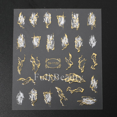 3D Laser Sakura Flower Nail Sticker Folii holografice Decalcomani Snake Star Heart Sliders adezivi Flori de cires Manichiura LATH-1035