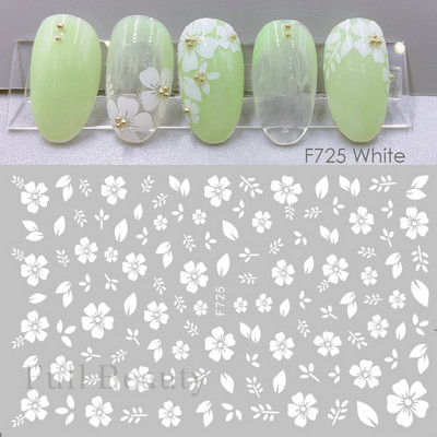 3D Laser Sakura Flower Nail Sticker Folii holografice Decalcomani Snake Star Heart Sliders adezivi Flori de cires Manichiura LATH-1035