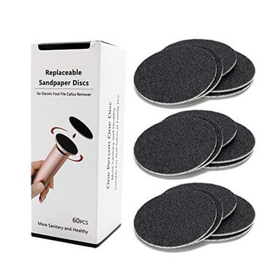 60 tk/karp liivapaberikettad elektrilise jalaviil Callus Dead Skin Remover Foot Scrub Professionaalsed lihvimispaberi pediküüri tööriistad