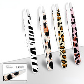 Jauns Leopard skropstu pincetes nerūsējošā tērauda supercietā pincete 3D apjoma precīzs augstas precizitātes antistatisks skropstu pieaudzēšanas klips