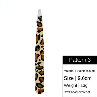 Jauns Leopard skropstu pincetes nerūsējošā tērauda supercietā pincete 3D apjoma precīzs augstas precizitātes antistatisks skropstu pieaudzēšanas klips