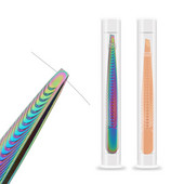 Krāsaini mati Skaistums uzacu pincete trimmeris nerūsējošā tērauda matiņu noņemšanas novilcējs uzacis pincetes slīpas uzacu klipši instrumenti