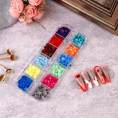 6Girds/Box Aurora Nail Art Rhinestone 3D Resin Love-Heart/Butterfly/Bow Nagu Decoration DIY Jauktu krāsu manikīra kristāls