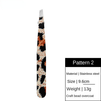 Jauns Leopard skropstu pincetes nerūsējošā tērauda supercietā pincete 3D apjoma precīzs augstas precizitātes antistatisks skropstu pieaudzēšanas klips