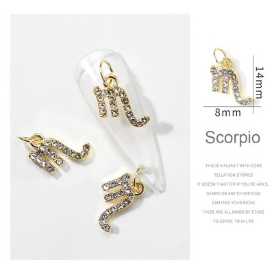 100/10gab 3D sakausējuma luksusa sudraba zvaigžņu nagu piekariņi dobi pīrsingi, piekaramie rotaslietas nagu mākslas rotājumi, DIY kulonu manikīrs