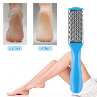 Professionaalne kahepoolne jalaviil Rasp kannariiv Hard Dead Skin Callus Remover Pediküüri viil jalariiv Random Color