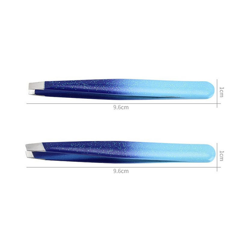 Nerūsējošā tērauda uzacu saspraudes Portatīvie skaistumkopšanas rīki Bārdas noņemšanai Sejai Plakanu un slīpu uzacu pincetes Sieviešu skaistums